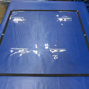Bespoke clear COVID-19 screen for a commercial vehicle.