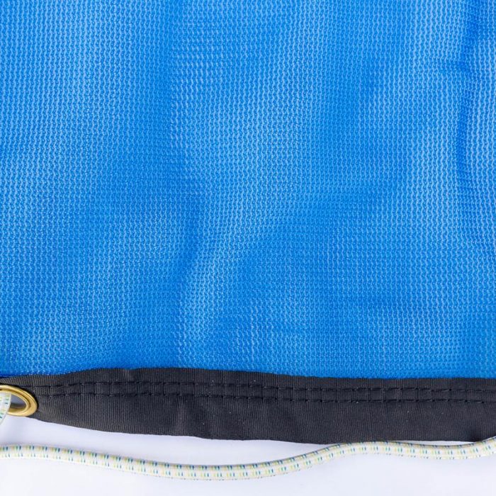 High Density Raschel Blue Debris Net With Bungee Cord