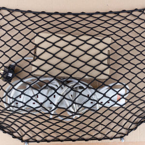 Bespoke frame elastic net in a custom shape.