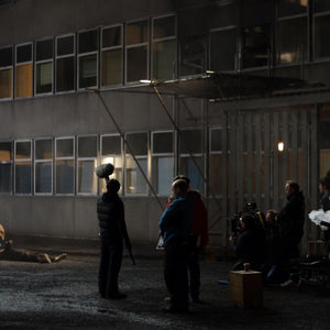 Cargo safety net in use on a film set (customer photo).