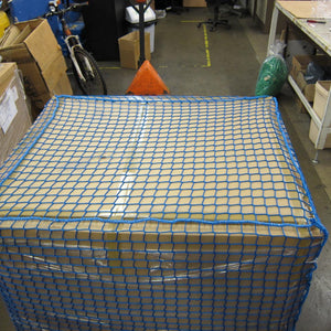 Blue pallet cover net.