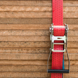 Webbing strap with ratchet.