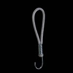 White bungee loop with metal hook