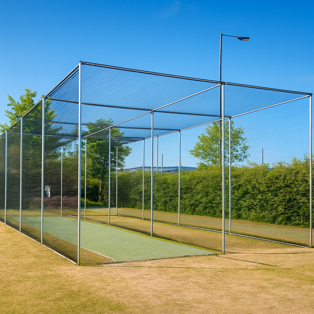 Bay Netting 1 Bay Fixed Cricket Cage & Net - 10.98m x 3.66m | Nets4You | Bespoke ...