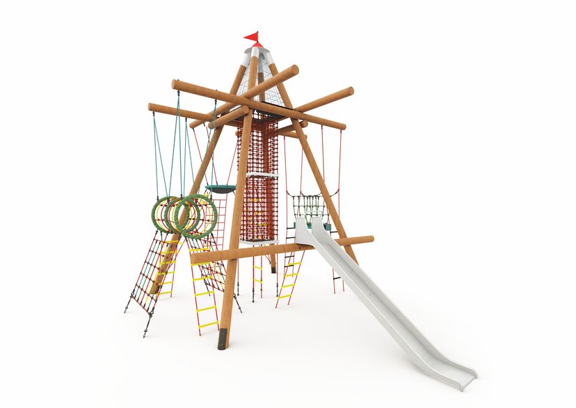 “Black Forest” Bird’s Nest Tower - Wooden Version - Made in Germany