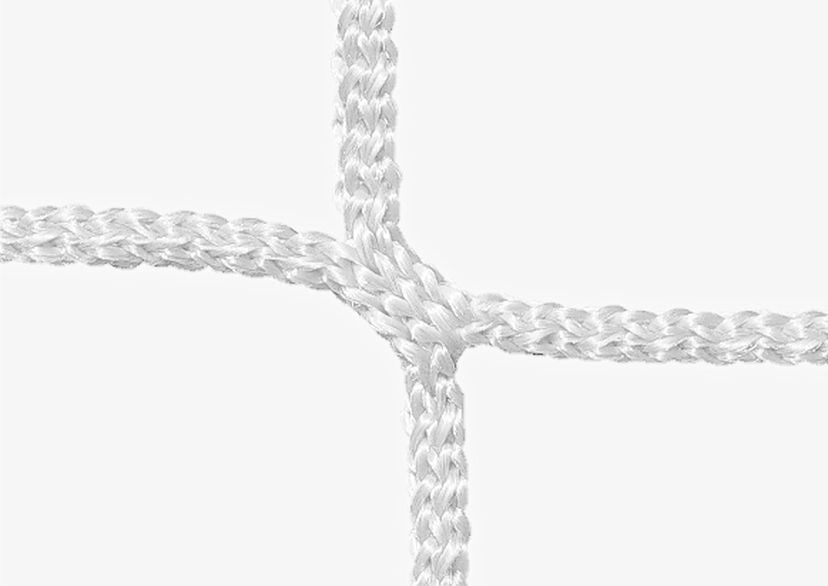 Pair of Full Size Biodegradable Continental Football Goal Net 24ft 7in x 8ft 2in - 4mm Diameter