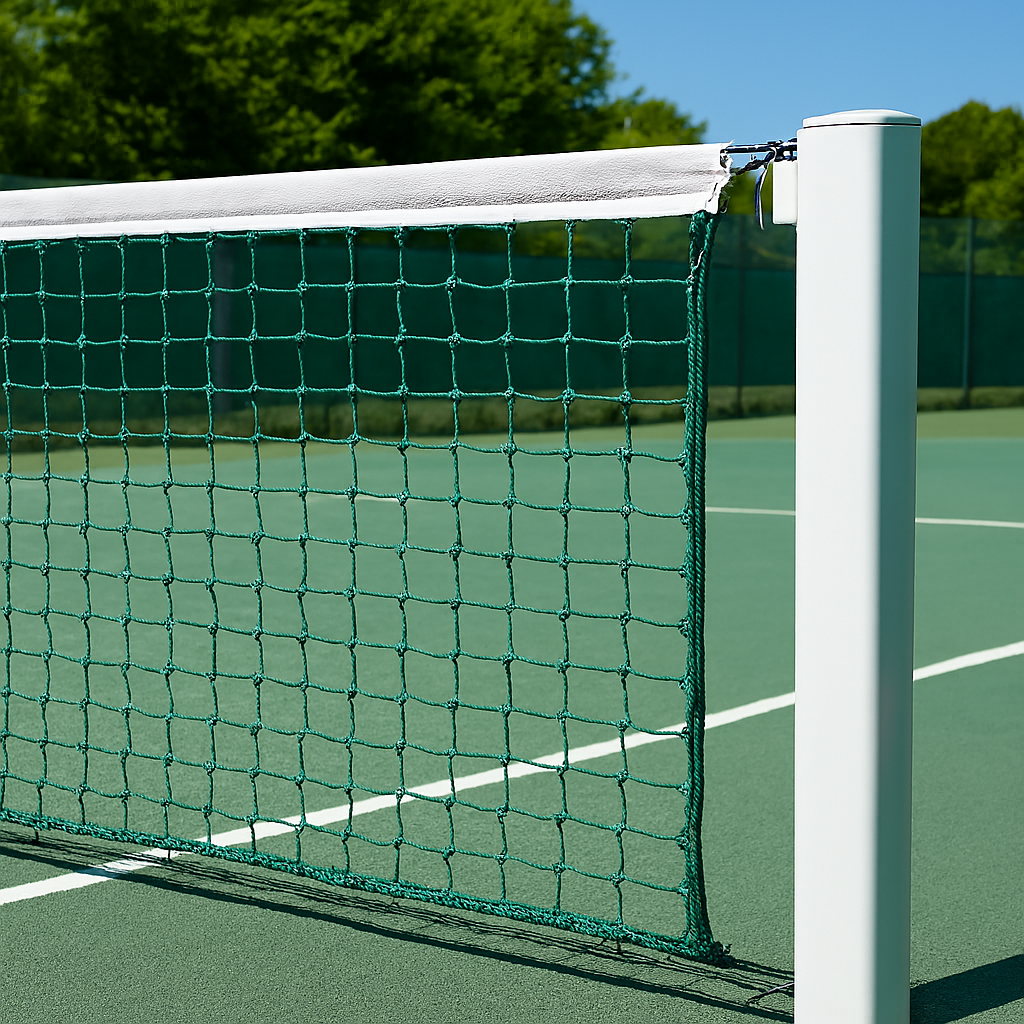 3.5mm Green Braided Knotted Tennis Net - 12.72m x 1.07m | Nets4You ...