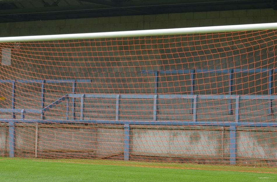 Pair of Full Size Continental Football Goal Nets 24ft 7in x 8ft 2in - Single Colour