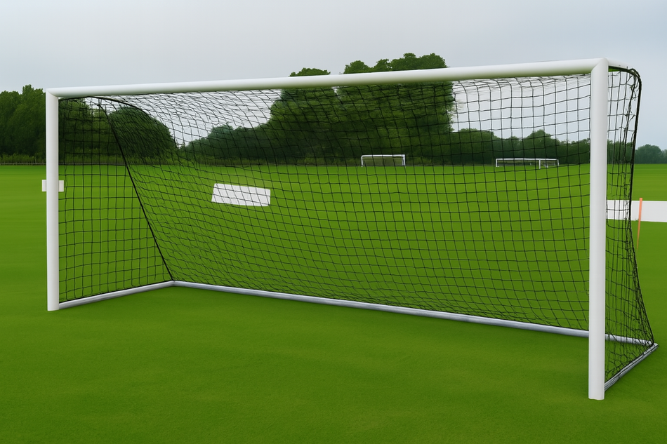 Pair of Youth Football Goal Nets 21ft 4in x 7ft - 2.3mm Diameter