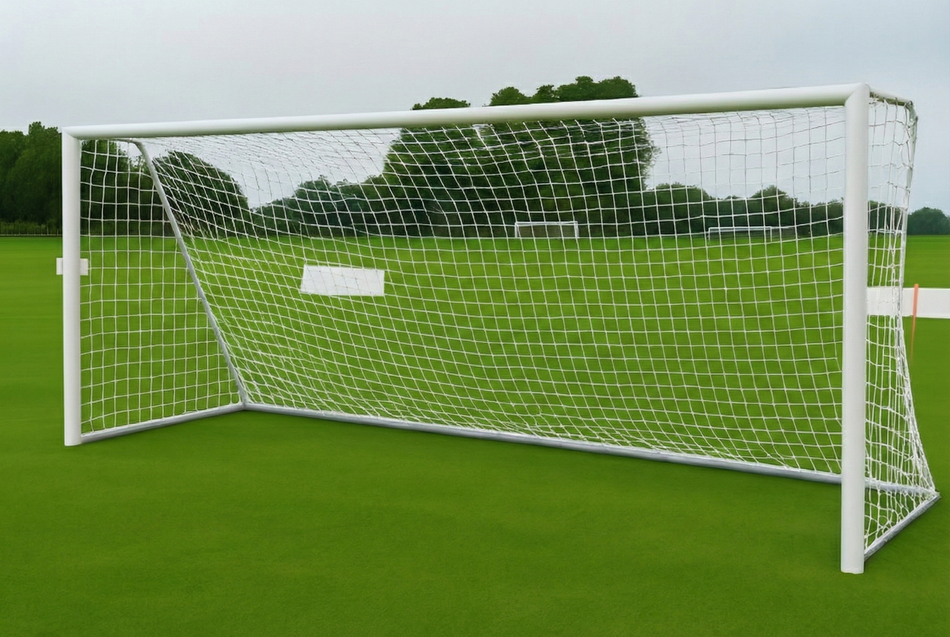 Pair of Youth Football Goal Nets 21ft 4in x 7ft - 2.3mm Diameter