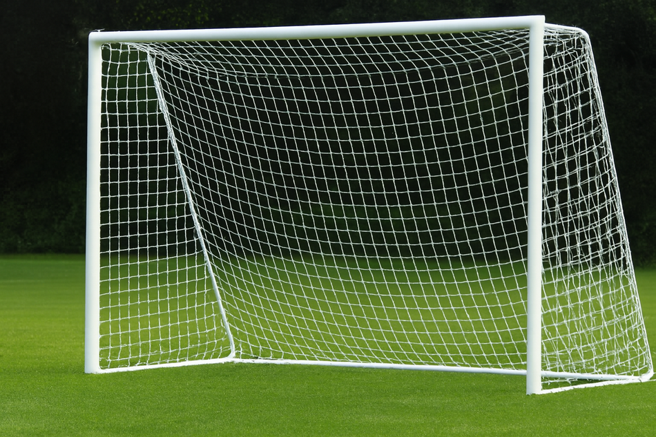 Pair of Mini Soccer Nets 12ft x 6ft - 3mm Diameter