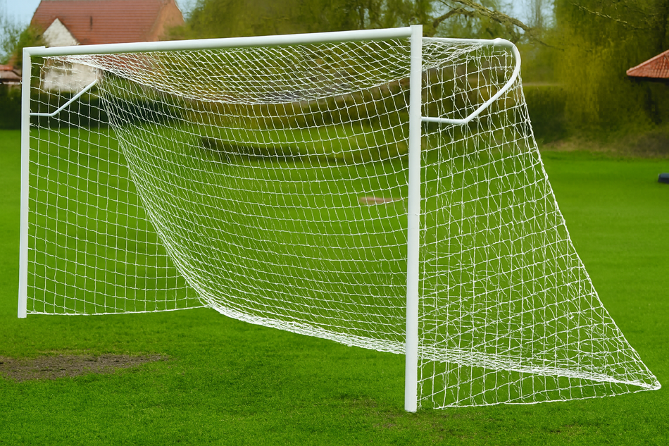 Pair of Youth Football Goal Nets 21ft x 7ft - 4mm Diameter