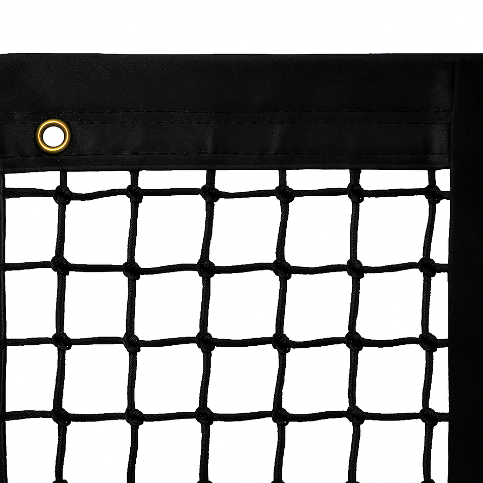 Single 3.5mm Braided Tennis Net 12.8m Long With Standard Polyester Headband
