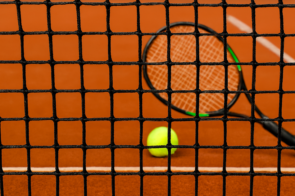 Single 3mm Braided Tennis Net 12.72m x 1.07m With All Edges Taped
