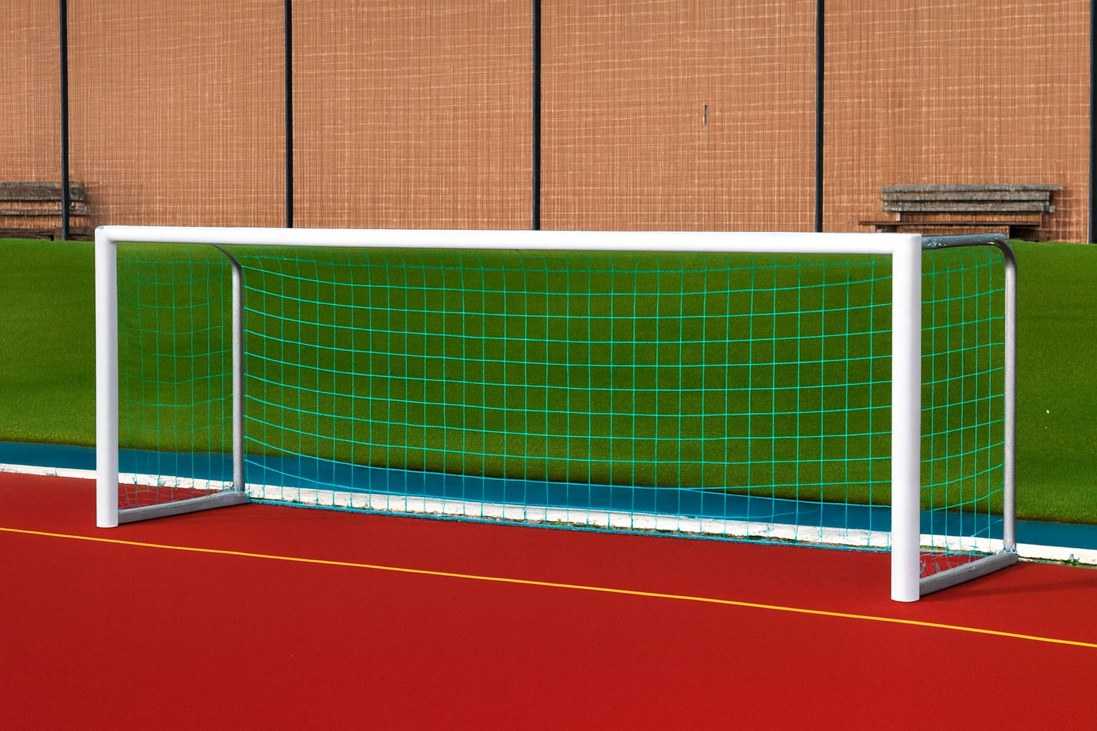 Pair of 5vs5 (5-a-side) Junior Goal Nets 12ft x 4ft - 3mm Diameter ...