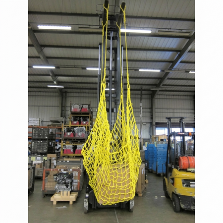 Extra Heavy Duty Certified Hoist Net 5.4T SWL 10m x 10m Yellow