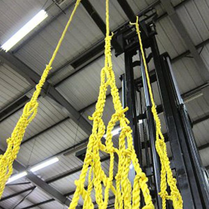 Extra Heavy Duty Certified Hoist Net 1T SWL 6m x 6m Yellow | Nets4You ...