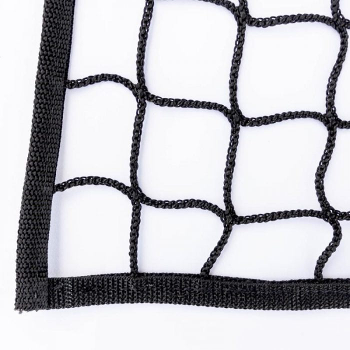 Heavy Duty Cargo Net Black 1.52m x 1.38m with Webbing Edging 45mm mesh