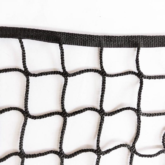 Heavy Duty Cargo Net Black 1.52m x 1.38m with Webbing Edging 45mm mesh