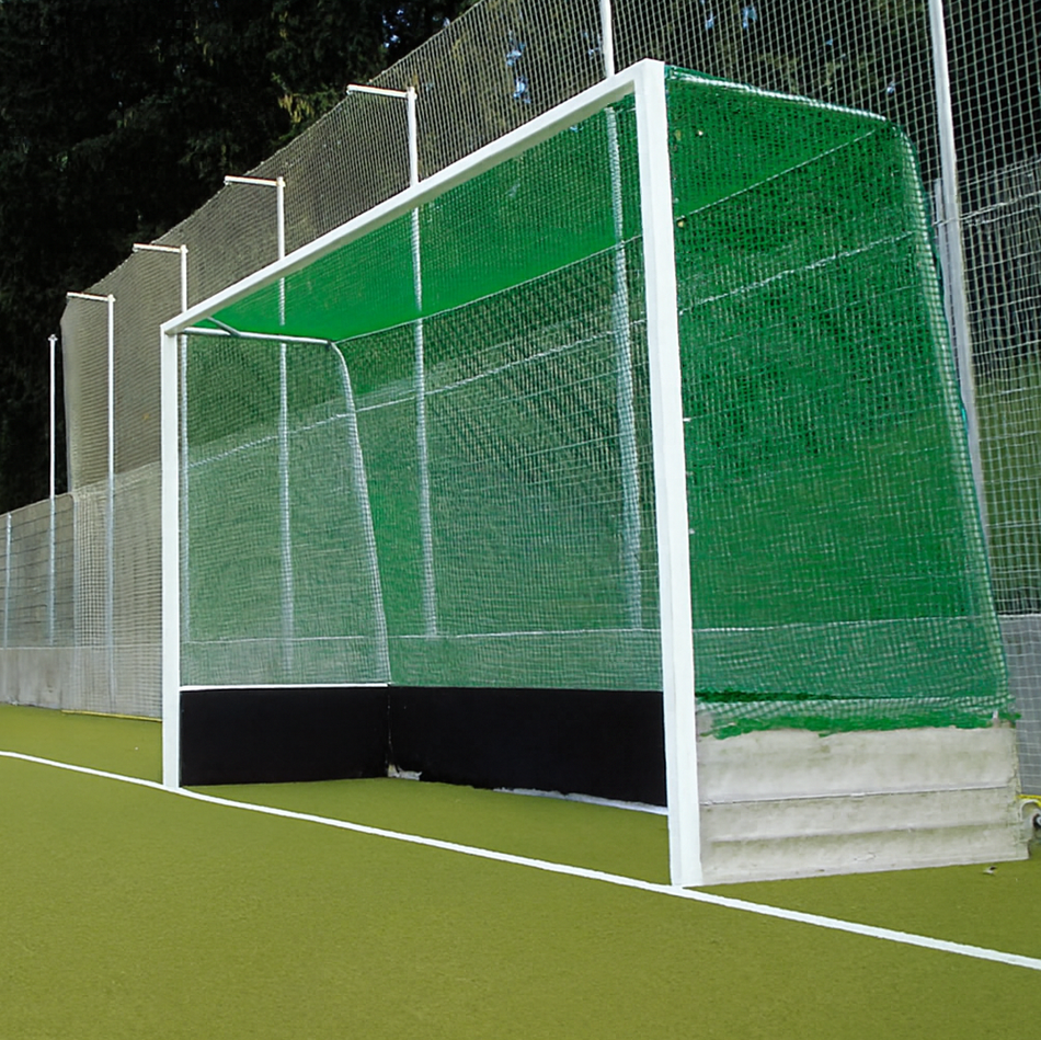 Pair of field hockey goal nets 3.66m x 1.8m with 4mm polypropylene mesh