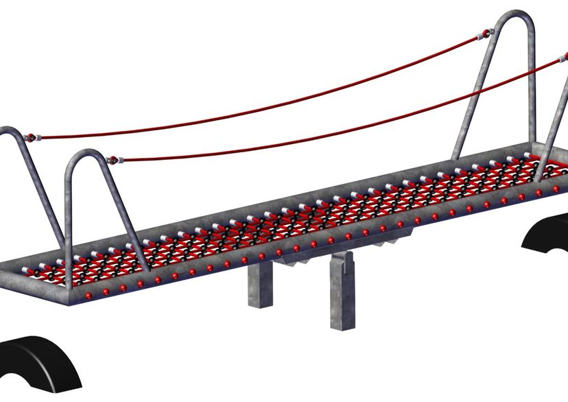 Net SeeSaw, in Steel - Made in Germany