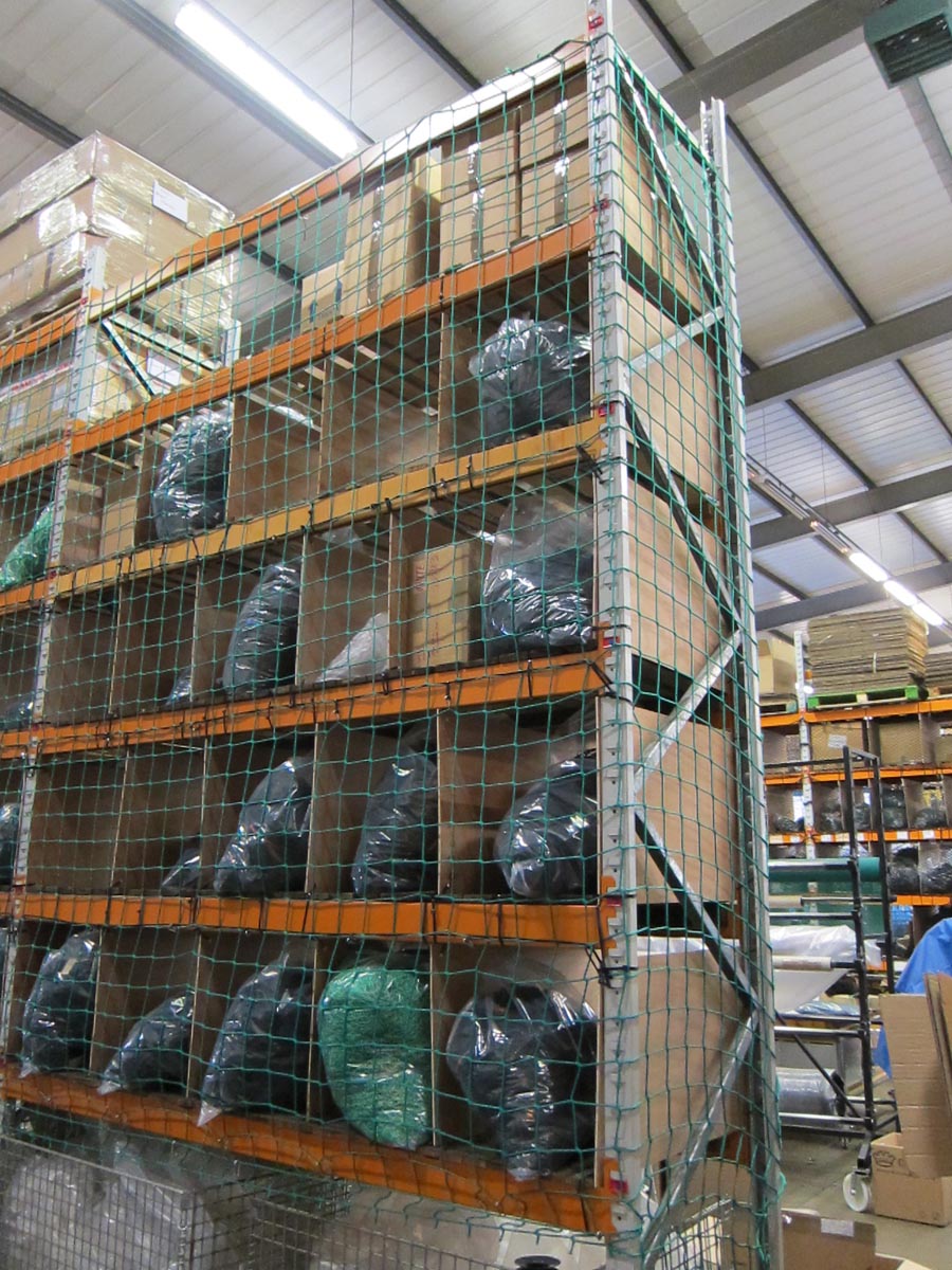 Warehouse Racking Nets | Nets4You | Bespoke Nets, UK Netting ...