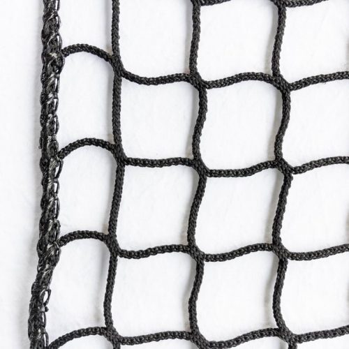 Black knotless net with mesh approx. 45mm and reinforced edging