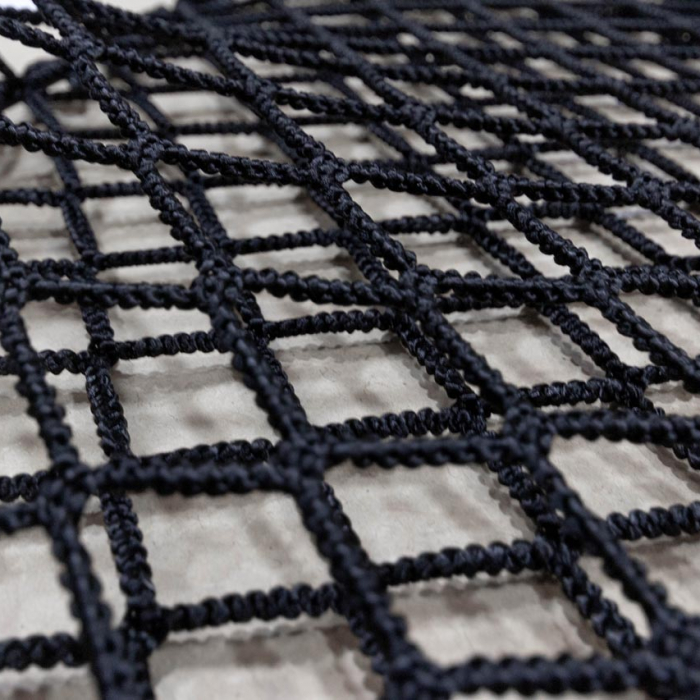 Detail of a double layer elastic net.