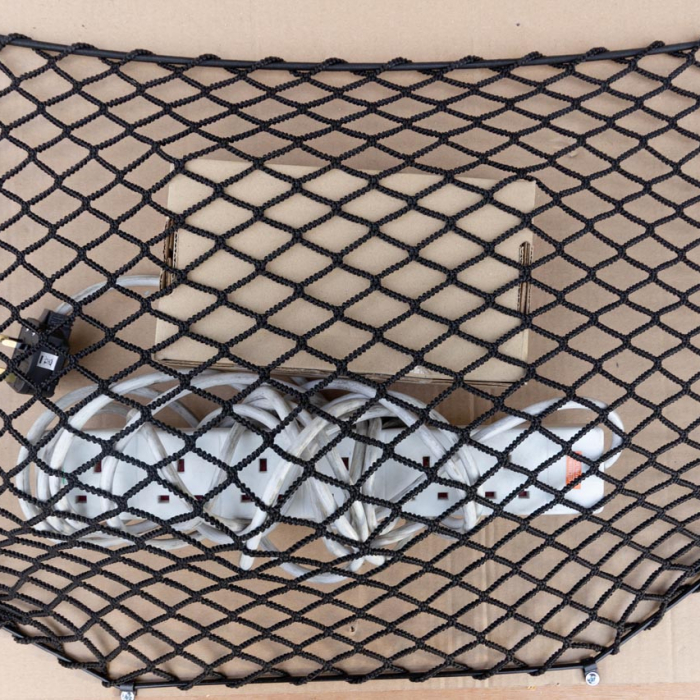 Bespoke frame elastic net in a custom shape