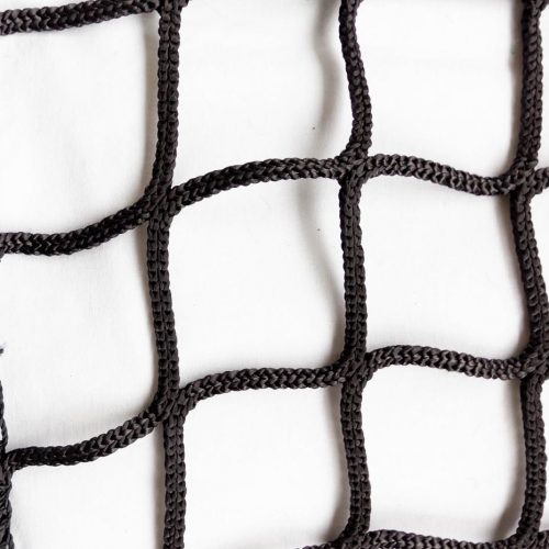 Black Knotless Nylon Net with Reinforced Edging